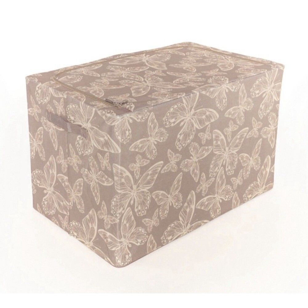Periea Set of 2 Jumbo Boxes with Removable Dividers - Gray Chevron - Picture 5 of 5
